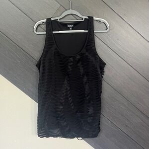 Allen B Distressed Goth Tank‎ Top